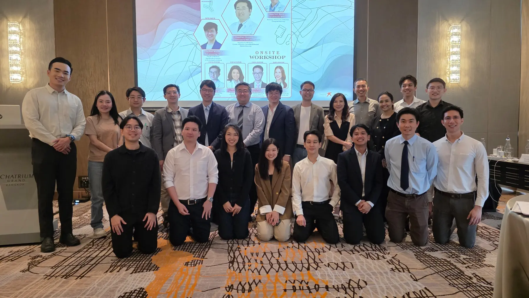 Neurologists and facilitators at the workshop