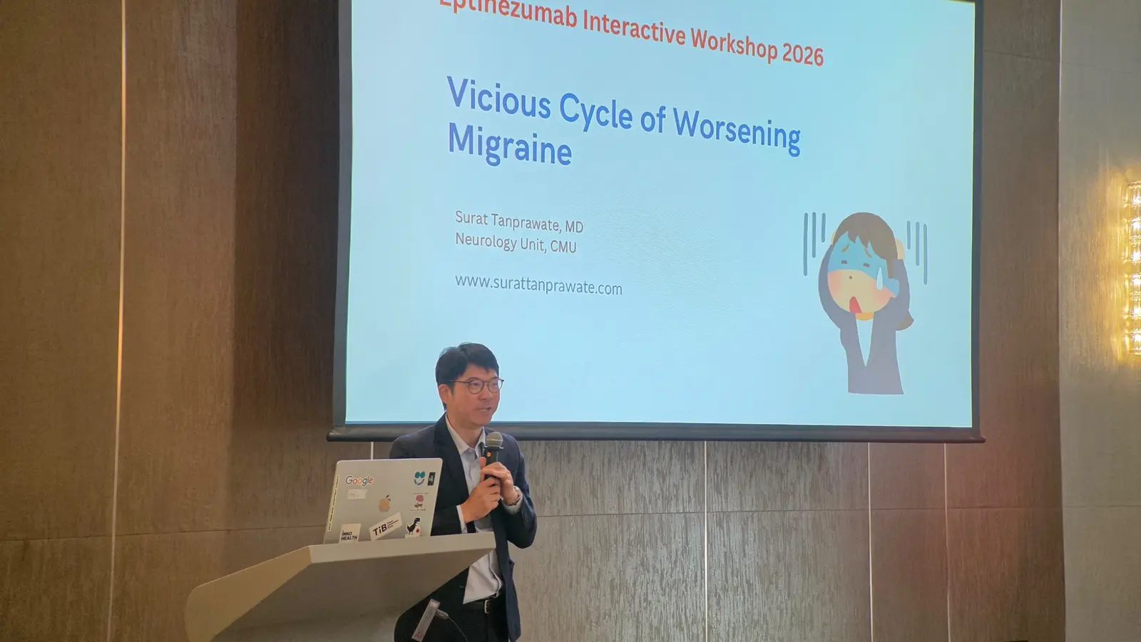 Clinical presentation during the Eptinezumab Interactive Workshop